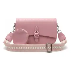 BOVINITA - Cartera Mujer Bandolera Rosa Monedero Corre Ancha Regalo