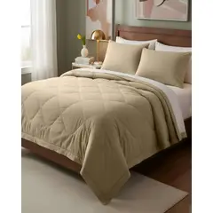 GENERICO - CUBRECAMA NÓRDICO DELGADO KING 240X260CM + 2 FUNDA PARA ALMOHADA