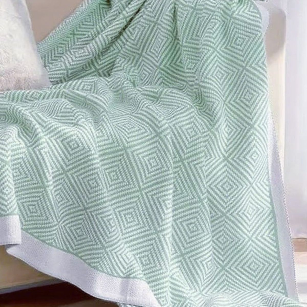 GENERICO - ELEGANTES MANTAS DECORATIVAS CON DISEÑ GEOMETRICO ESTILO NORDICO