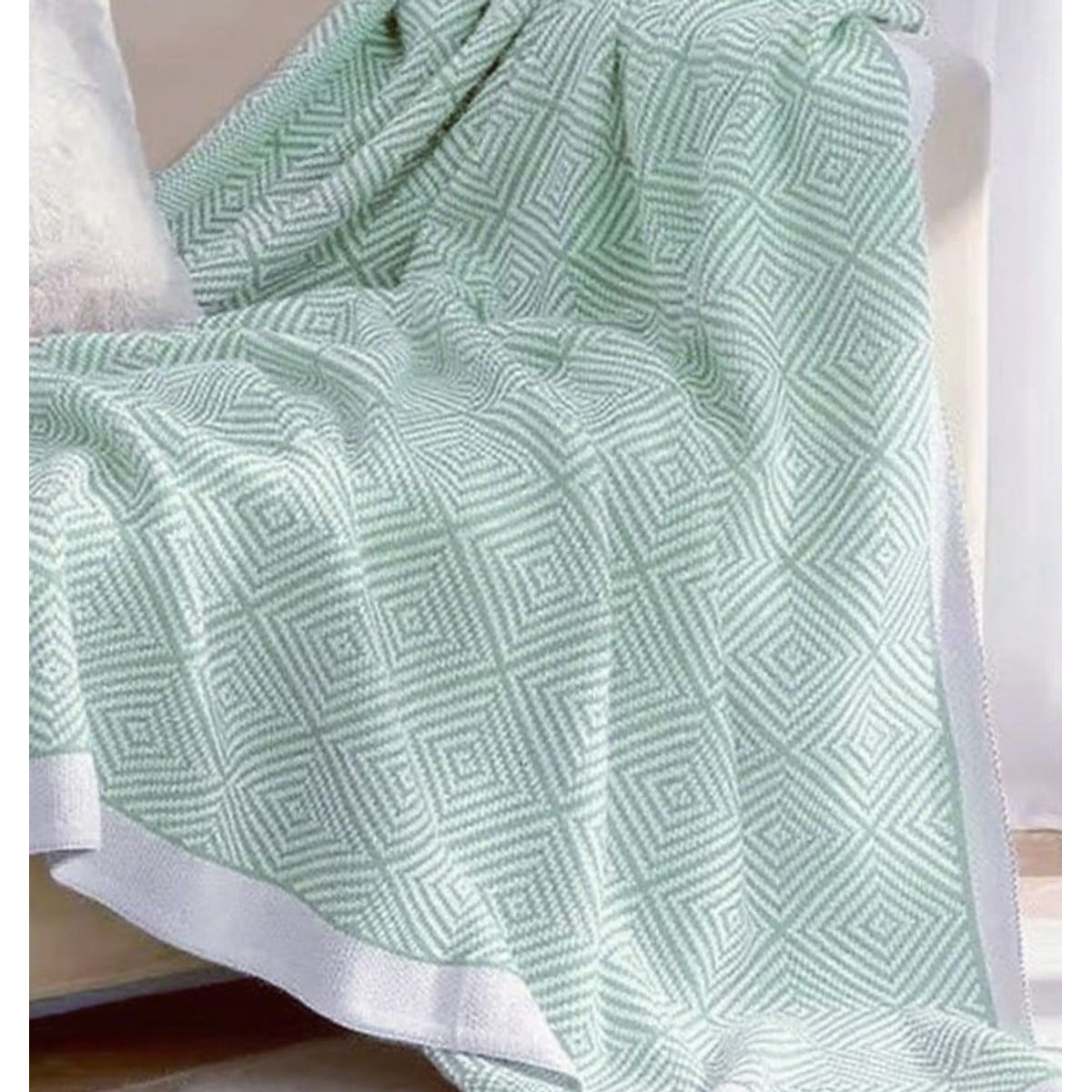 GENERICO - ELEGANTES MANTAS DECORATIVAS CON DISEÑ GEOMETRICO ESTILO NORDICO