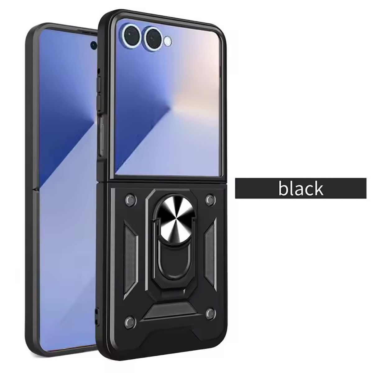 GENERICO - Carcasa Armor Anillo Para Samsung Z Flip 7 5G