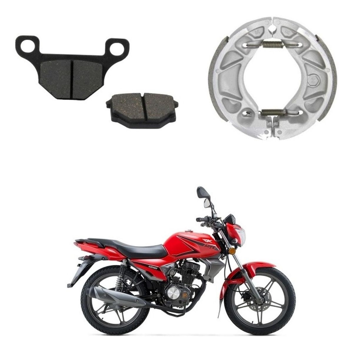 GENERICO - Pastillas Y Balatas Keeway Rk 150 / Hj 125 Japonesas