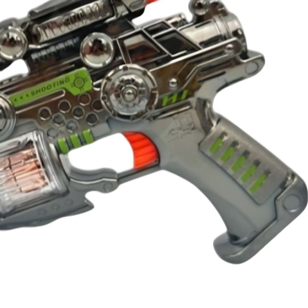 GENERICO - PAK DE 3 PISTOLA METAL BALAS LUZ Y SONIDO 2025