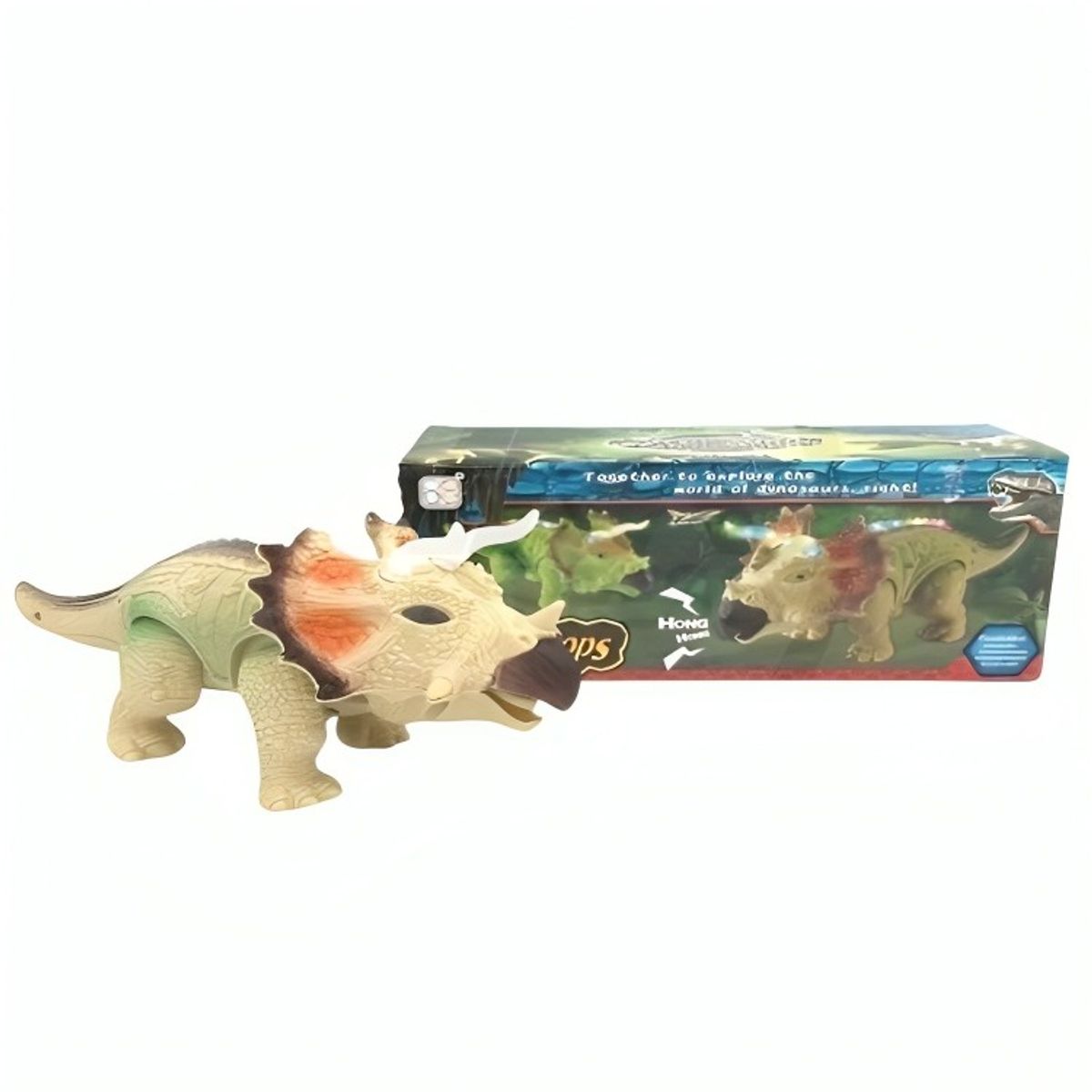 GENERICO - PAK DE 3 TRICERATOPS LUZ