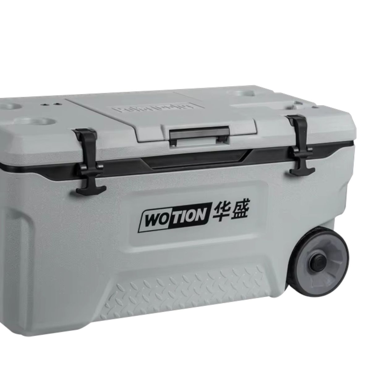 PWRFITNESS - Cooler Térmico Premium Wotion de 73 Litros con Ruedas Todo Terreno