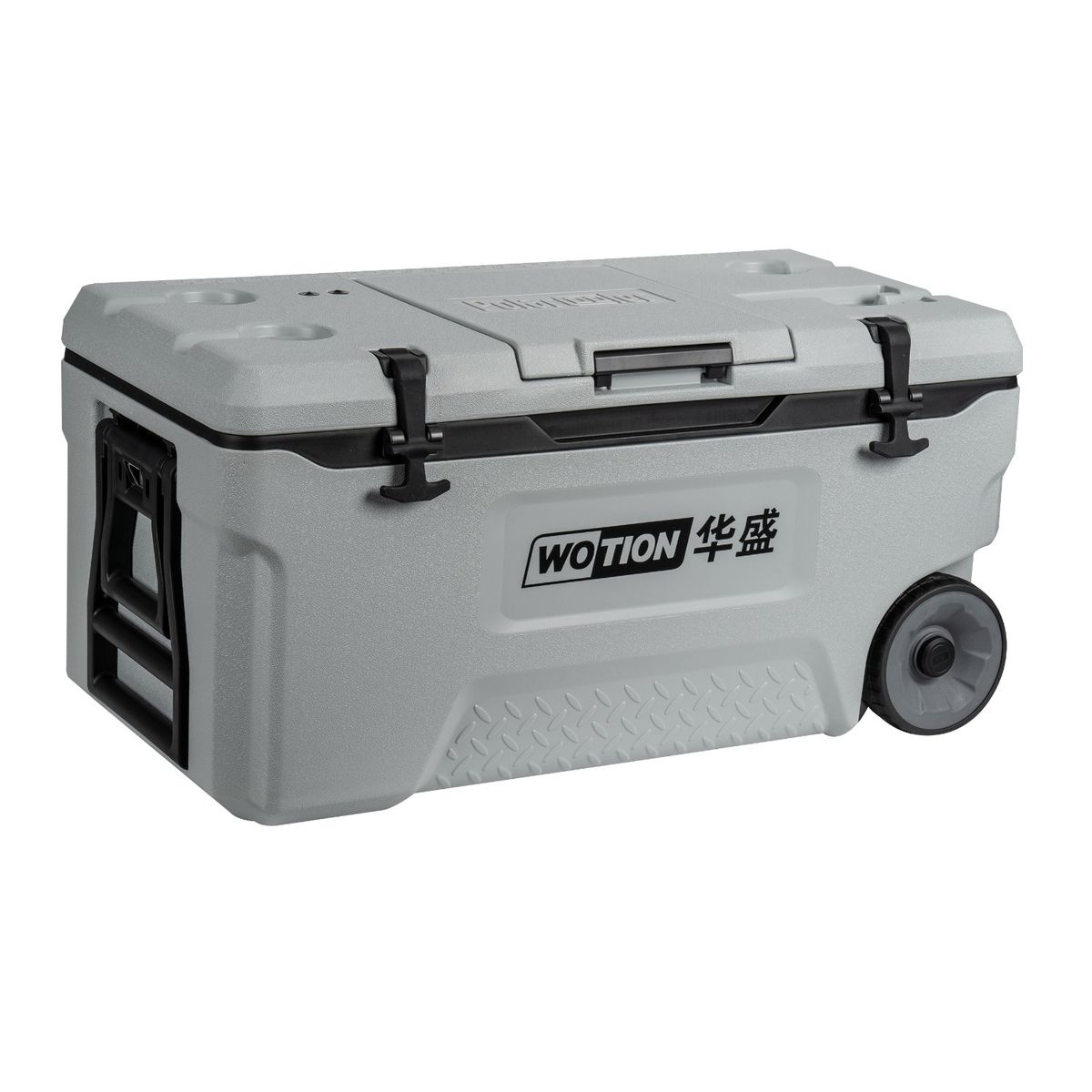 PWRFITNESS - Cooler Térmico Premium Wotion de 73 Litros con Ruedas Todo Terreno