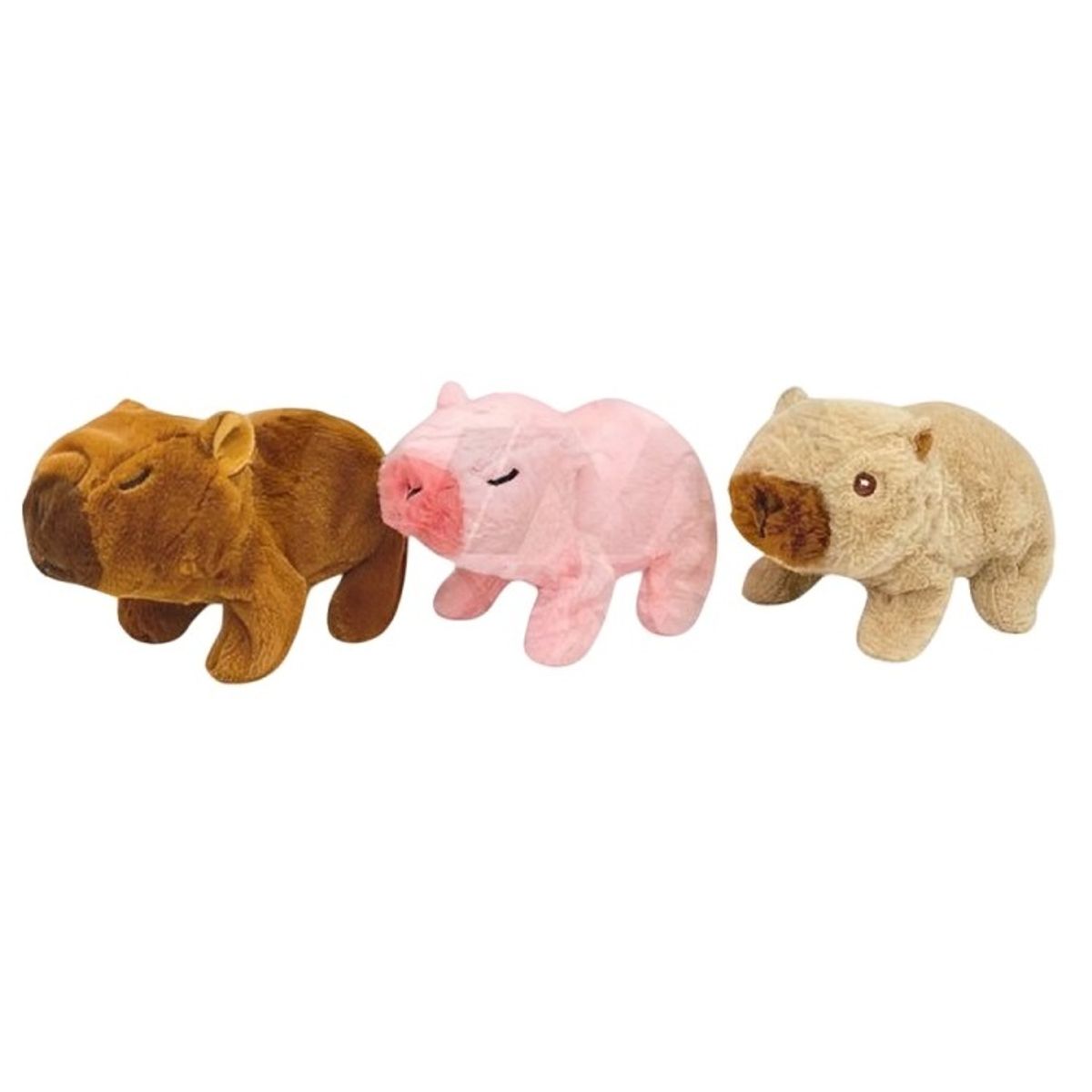 GENERICO - PAK DE 3 CAPIBARA CUTE A PILA 3TONOS NEW