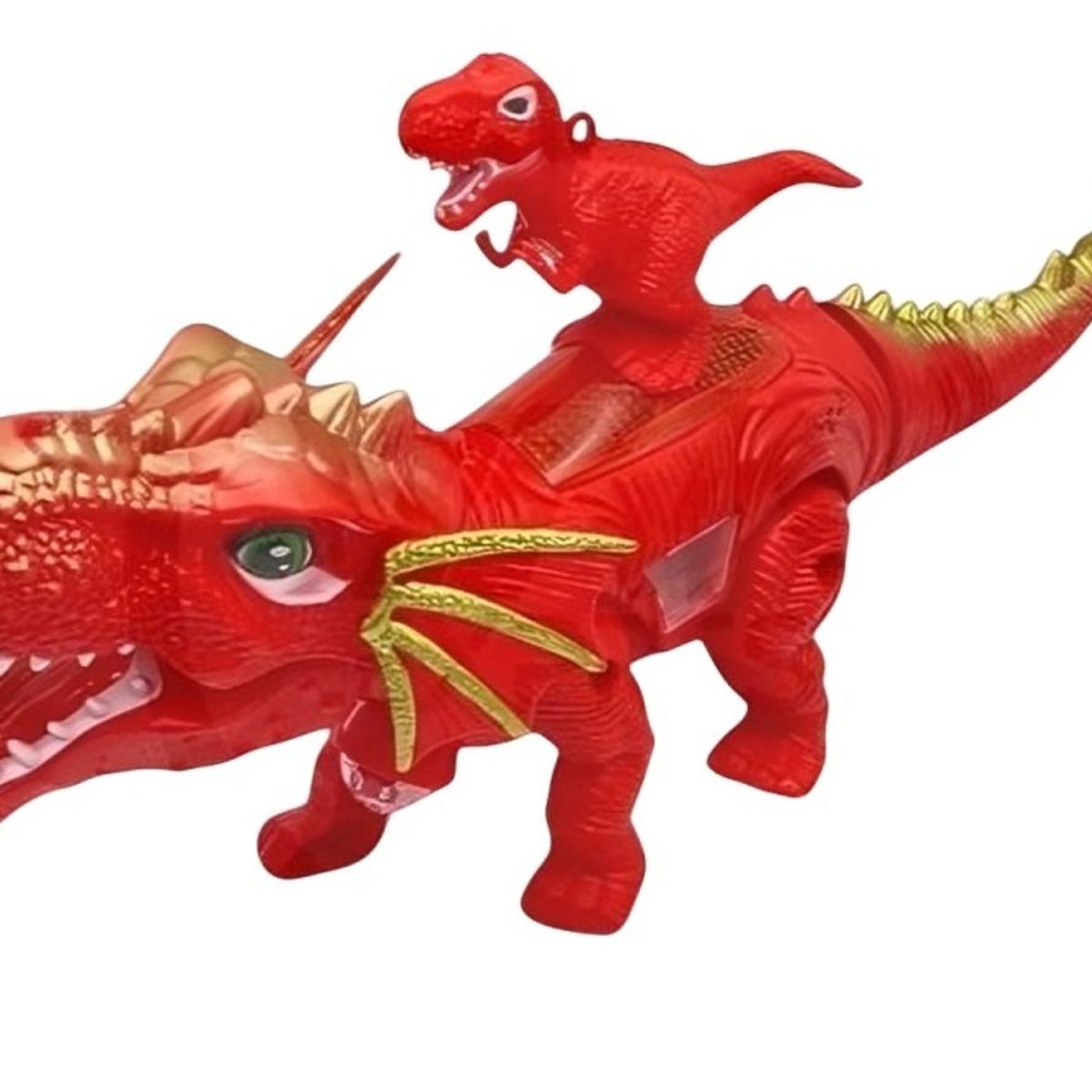 GENERICO - PAK DE 3 DRAGON CON REX JINETE