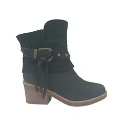 HERIEL - Botín Negro Taco Mujer