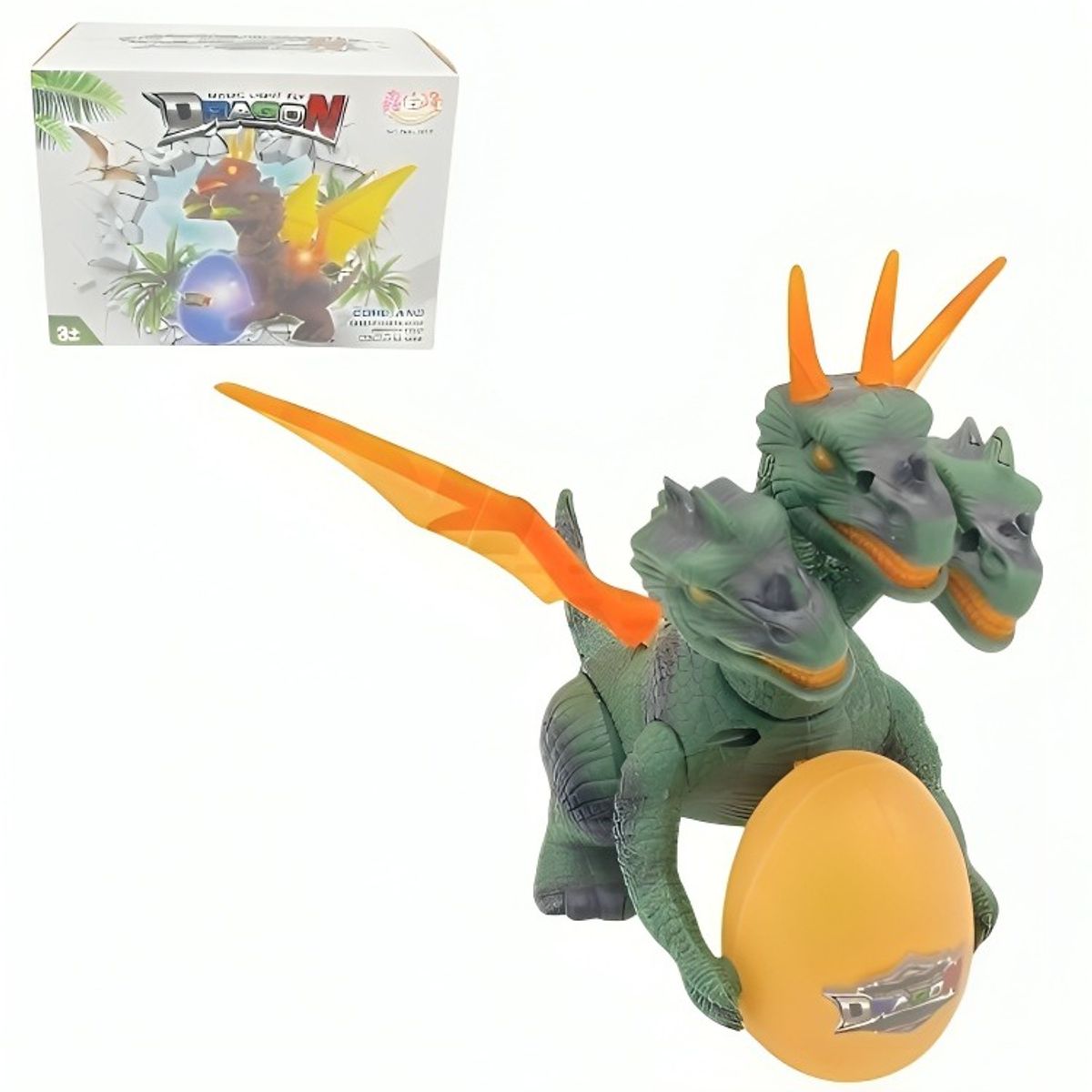 GENERICO - PAK DE 3 DRAGON HUEVO LED 2023