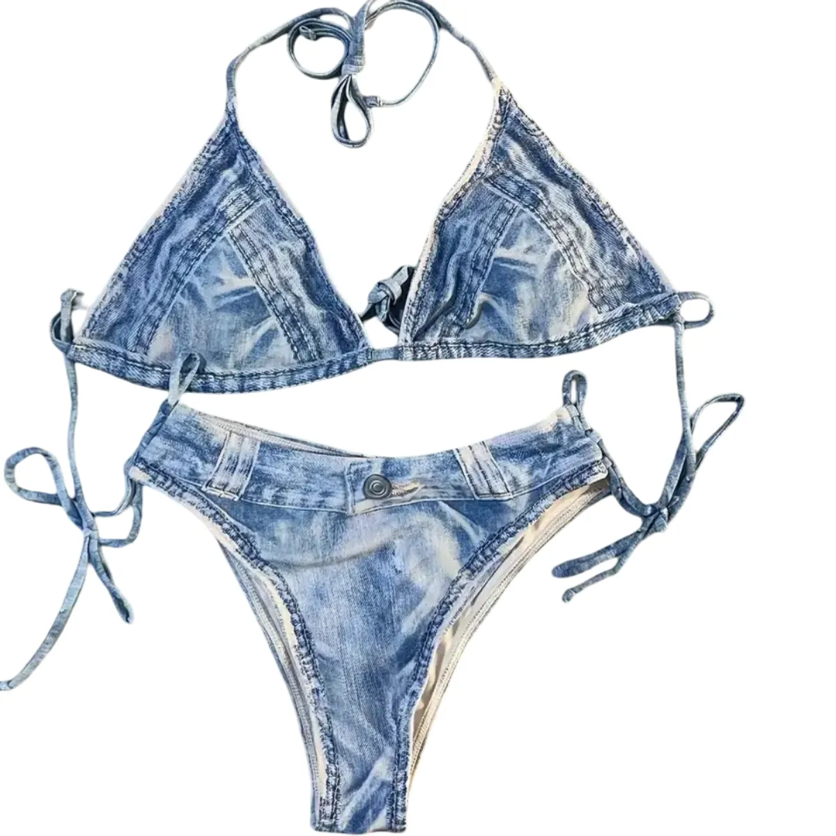 GENERICO - NUEVOS BIKINIS YALIS 2025 COLECCIÓN PREMIUM LYCRA ESTILO JEANS TALLA L