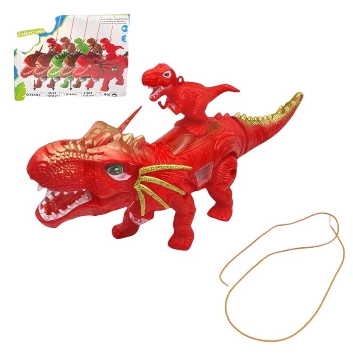 GENERICO - PAK DE 3 DRAGON CON REX JINETE