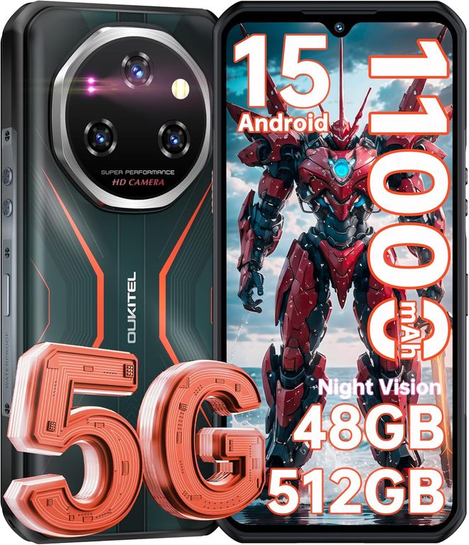 WP55 Pro 5G Celular 48GB+512GB 108MP Android15