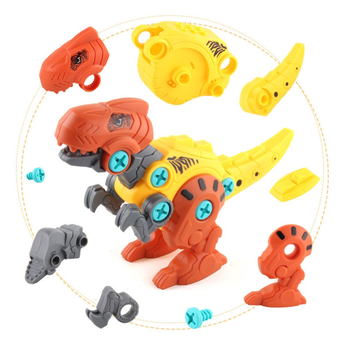 ATURE - Dinosaurio Para Desmontar Tornillos Para Niños Juguete Educ