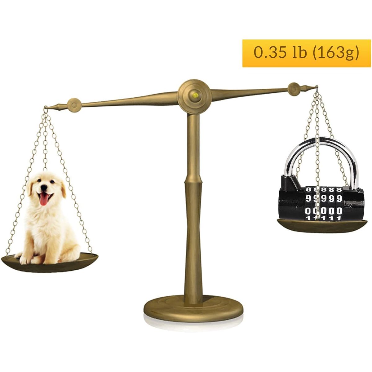 KUANGYE - Candado Antirrobo Con Clave De 5 Dígitos Y Anticizallamiento Negro