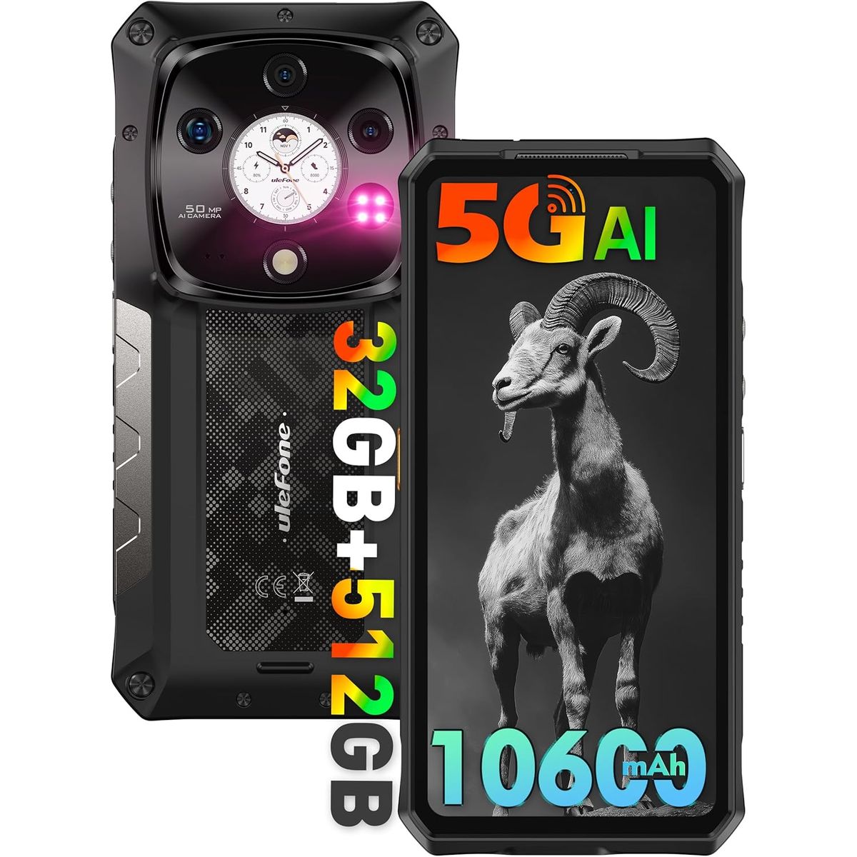 ULEFONE - Ulefone Armor 28 Pro 5G Celular 32GB+512GB 10600mAh