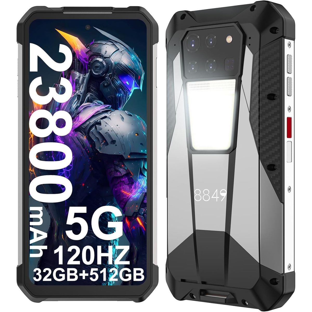 UNIHERTZ - 8849 Tank 3 5G celular 32GB+512GB 23800mAh 200MP Smartphone