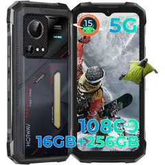 OUKITEL - HOTWAV Hyper 7S 5G Celular 16GB+256GB Android 15 Smartphone-red
