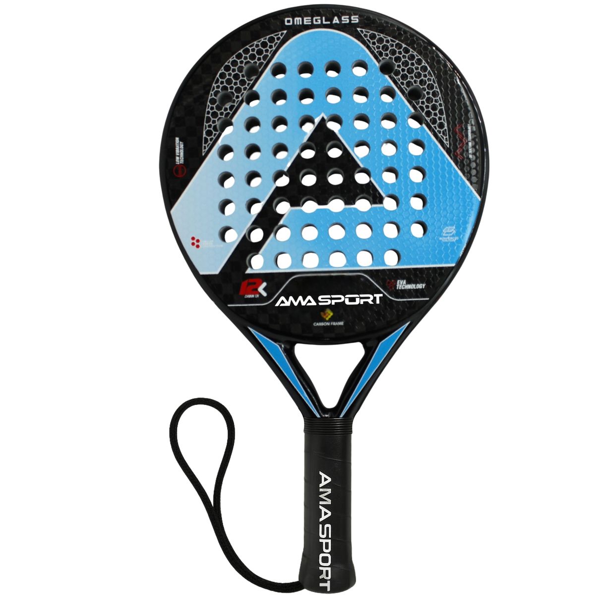 AMA SPORT - Pala de Padel de Fibra de Carbono  Amasport 12K Omeglas