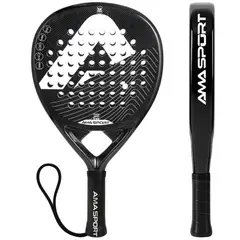 AMA SPORT - Pala de Padel Fibra de Carbono Reforzada 12K EVA