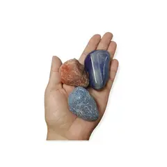 GENERICO - Set De Piedras Naturales Sodalita Calcita Y Agata Morada