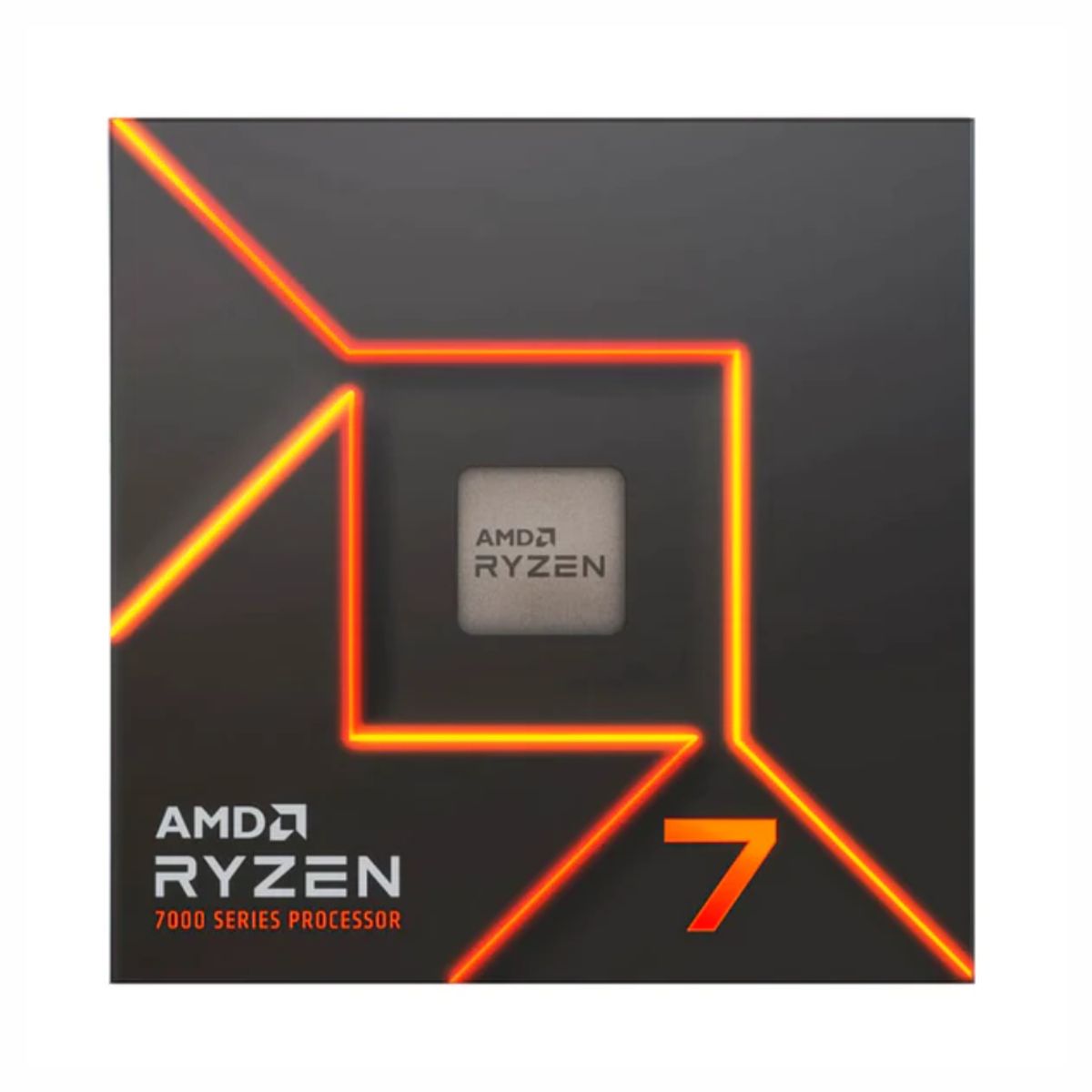 AMD CORP - Procesador AMD Ryzen 7 7700, 3.8 GHz (hasta 5.3 GHz), AM5 + Cooler Wraith Prism