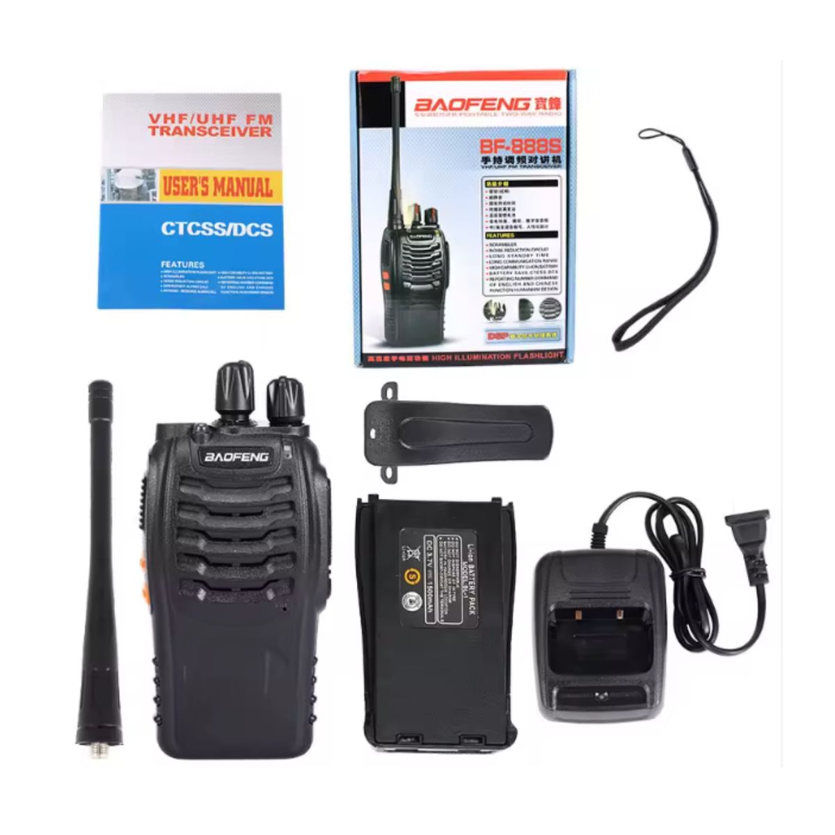 GENERICO - Radios Transmisor Baofeng Bf-888s Con Manos Libres Profesional