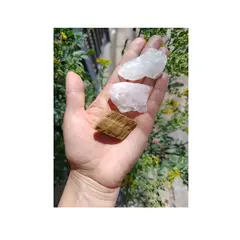 GENERICO - Set De 3 Rocas, Cuarzo Cristal, Cuarzo Rosado Y Ojo De Tigre