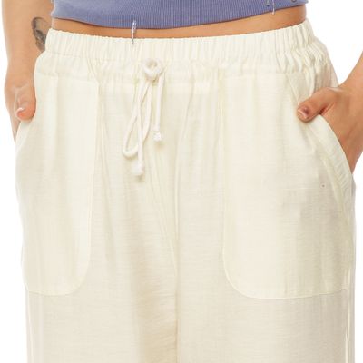 Imagen 2 del producto PANTALON WIDE LEG CARGO TIRO ALTO PRETINA ELASTICADA Y LAZO