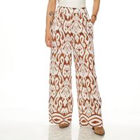 PANTALON WIDE LEG ESTAMPADO TIRO ALTO PRETINA ELASTICADA