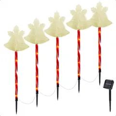 GENERICO - Pack X5 Luces Navideñas Estacas Solares Luces Navidad Solar