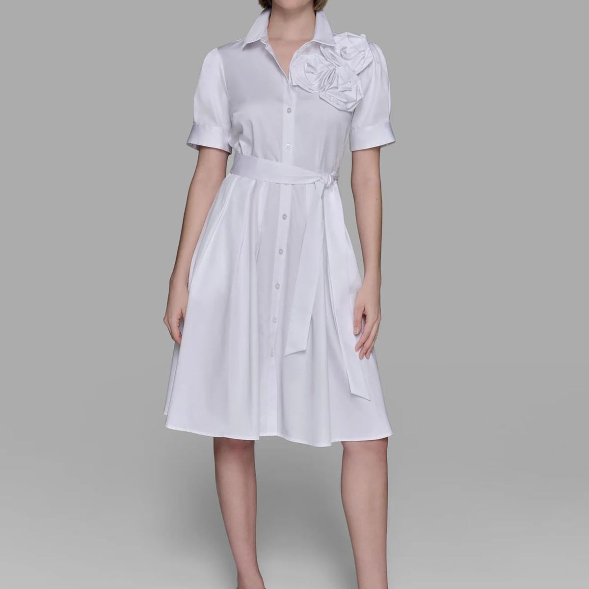 KARL LAGERFELD - Vestido camisero floral