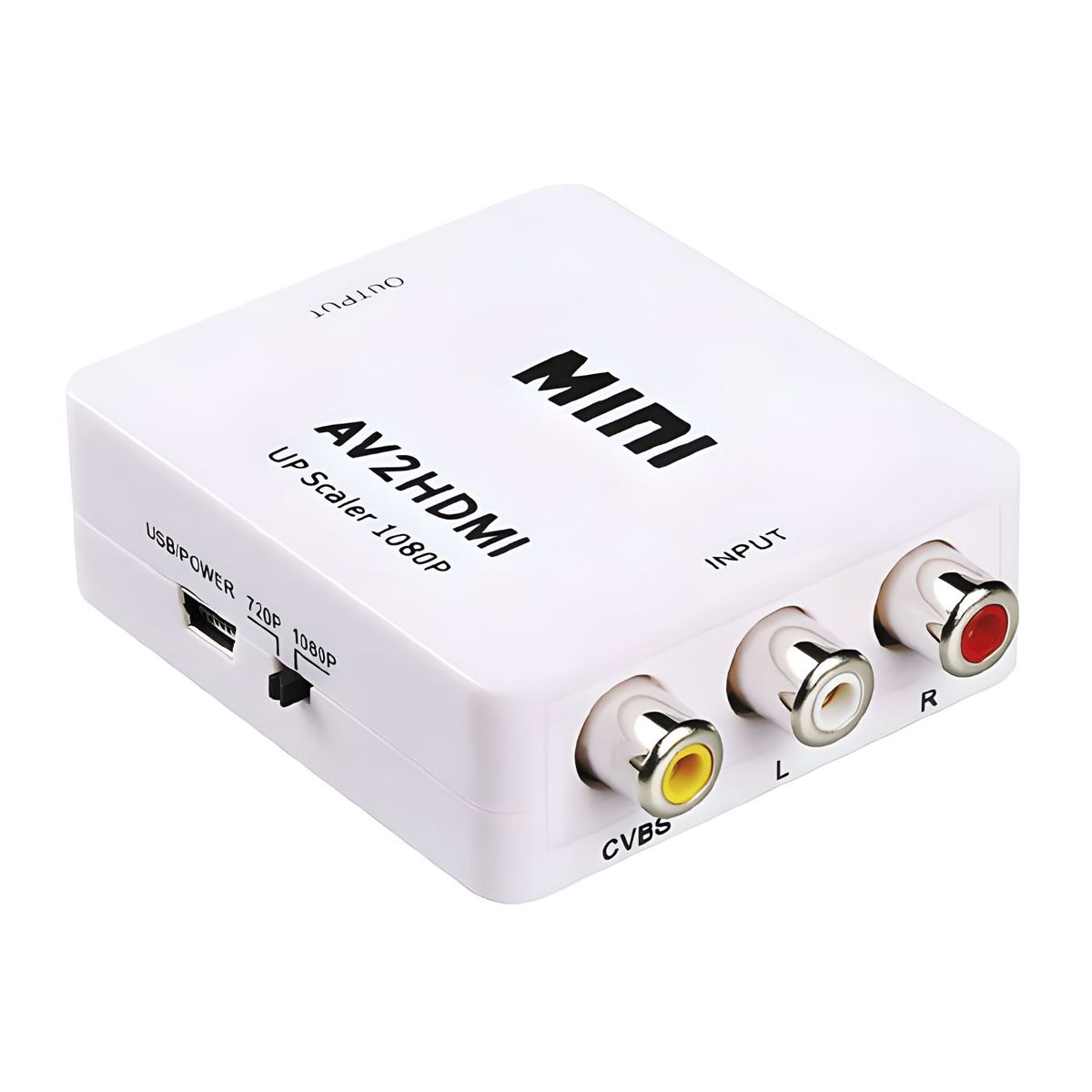 TECNOLAB - Convertidor RCA a HDMI 1080P Plug & Play - PS