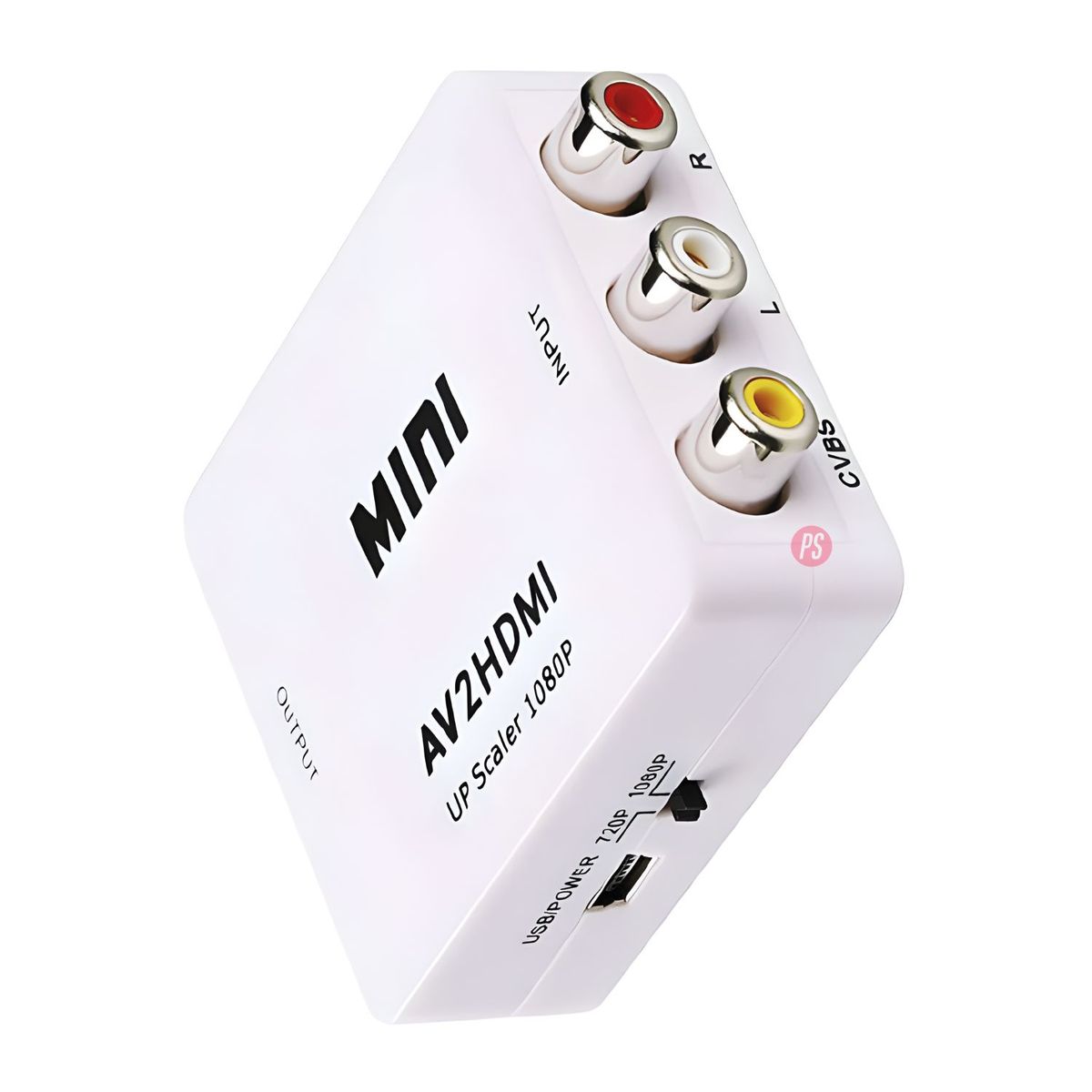 TECNOLAB - Convertidor RCA a HDMI 1080P Plug & Play - PS