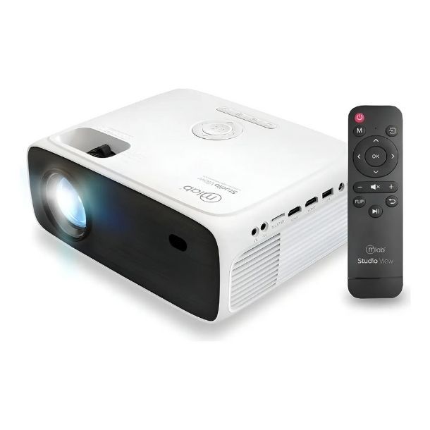 MLAB Proyector Studio View Led/lcd 450 Ansi Lumen Fhd 1080p Color Blanco
