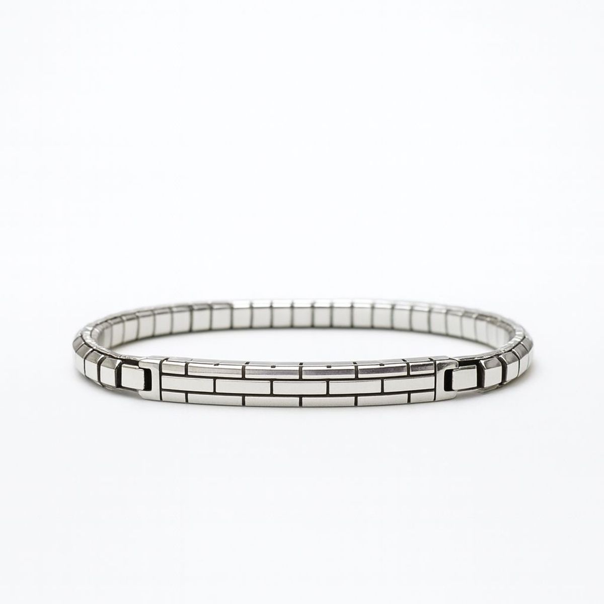 JOYAS LANDEROS - Pulsera para Hombre Formas Plata 925