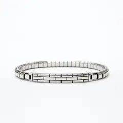 JOYAS LANDEROS - Pulsera para Hombre Formas Plata 925