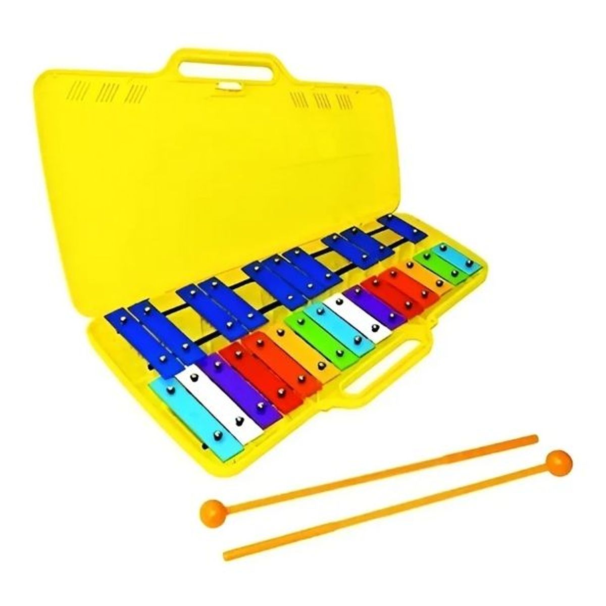 MLAB - Metalófono 25 Notas Cromático Didáctico Nutech Gran Calidad Amarillo Musical Kids 4890