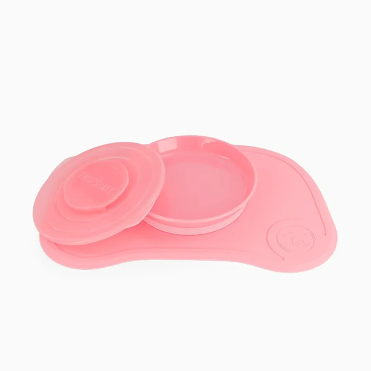 TWISTSHAKE - Individual Twistshake ClickMat Mini + Plato - Rosado Pastel
