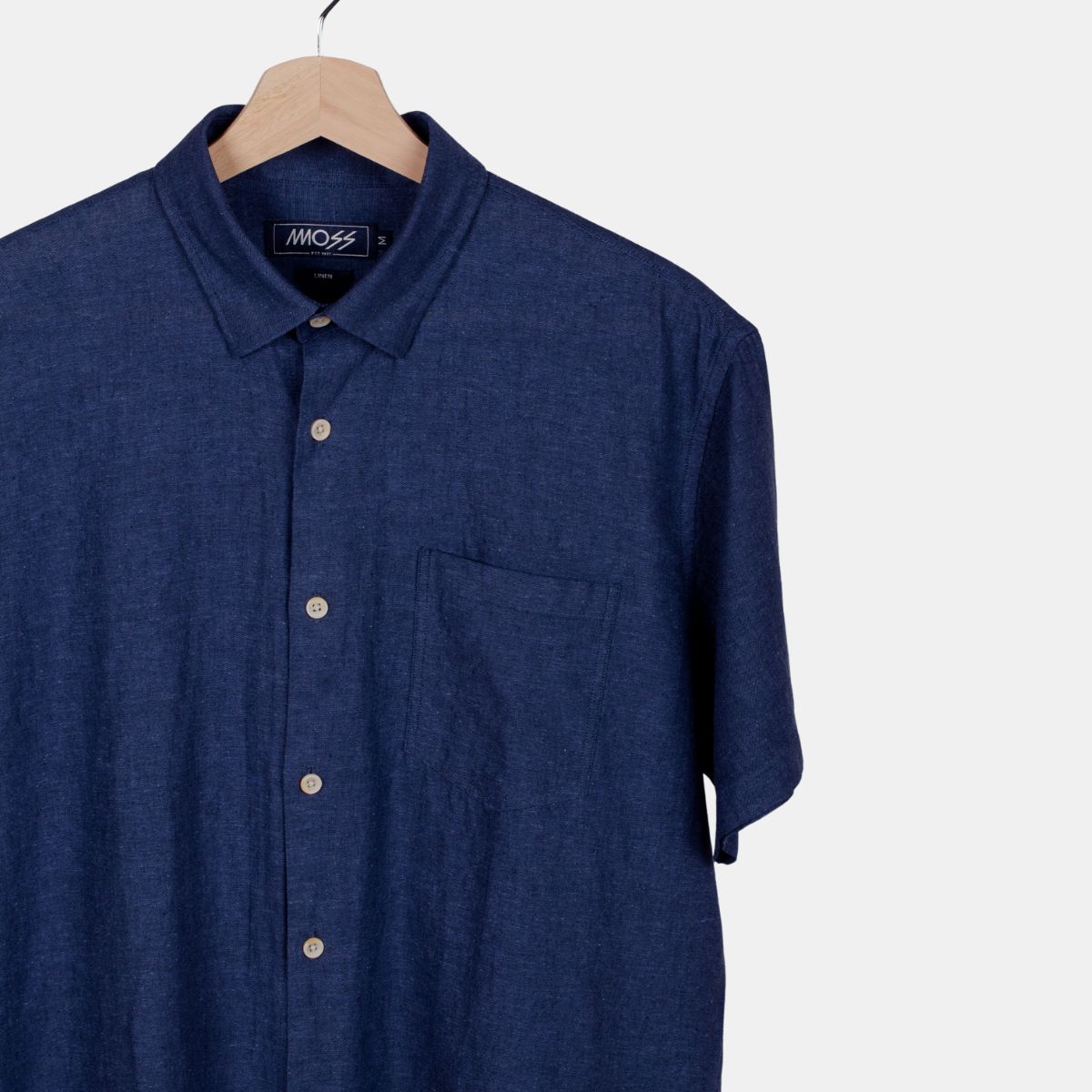 MOSS - Camisa Lino Manga Corta