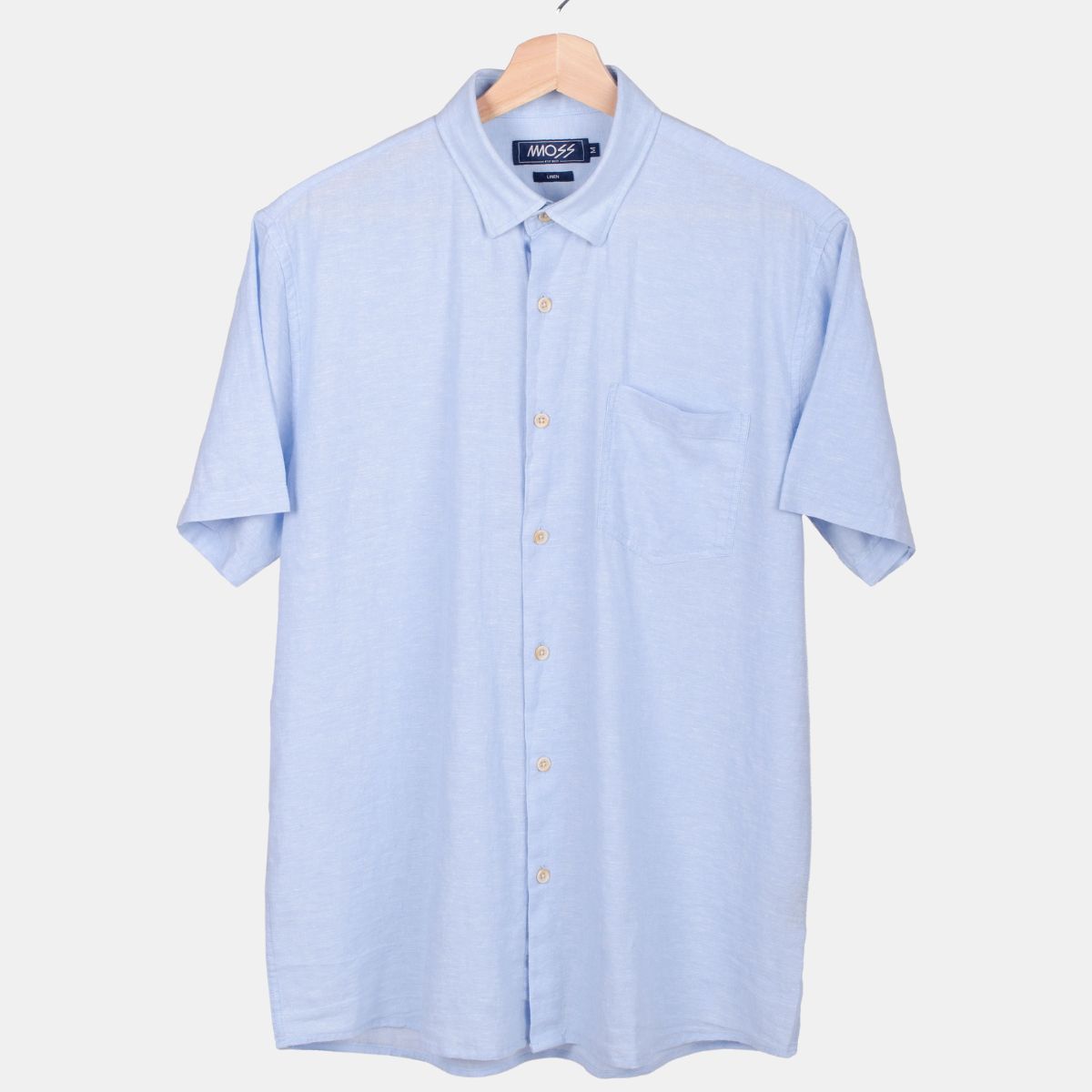 MOSS - Camisa Lino Manga Corta