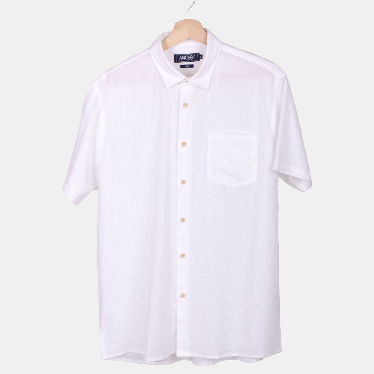 MOSS - Camisa Lino Manga Corta