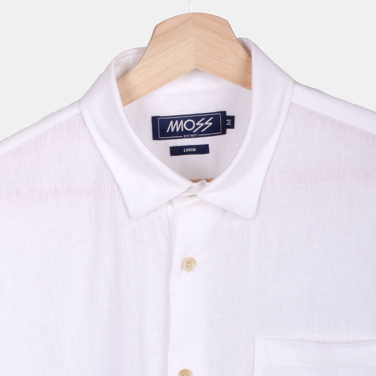 MOSS - Camisa Lino Manga Corta