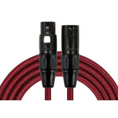 KIRLIN - Cable microfono estandar XLR 10M Rojo MWC-270PB-10-RDA