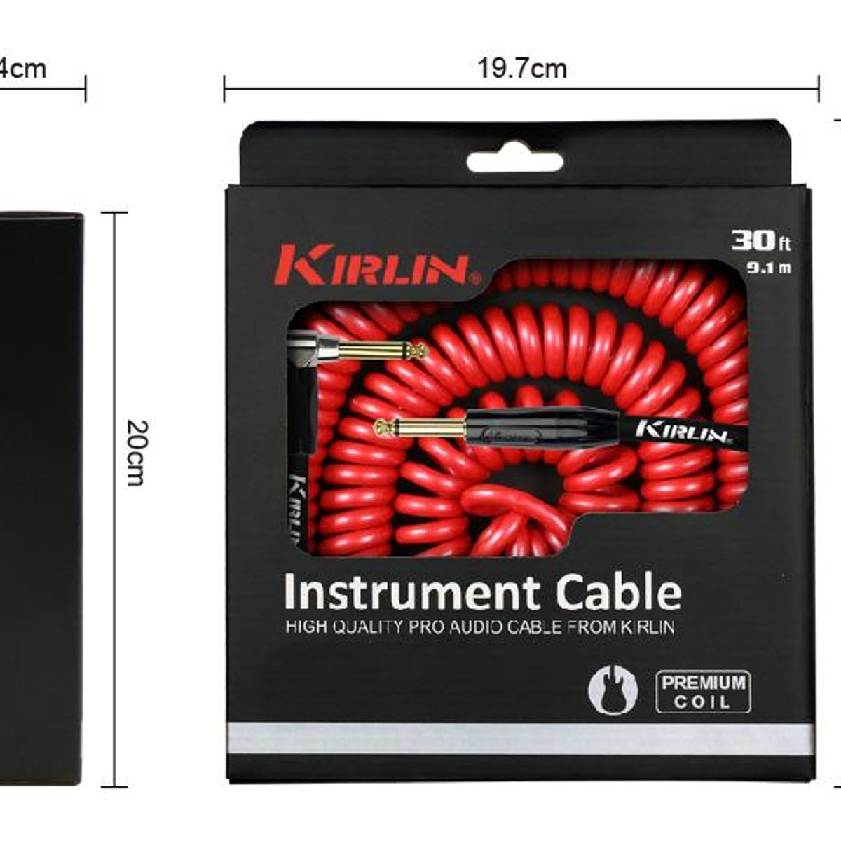KIRLIN - Cable Instrumento Premium Coil 10M Rojo IPK-222BFGL-10-rde