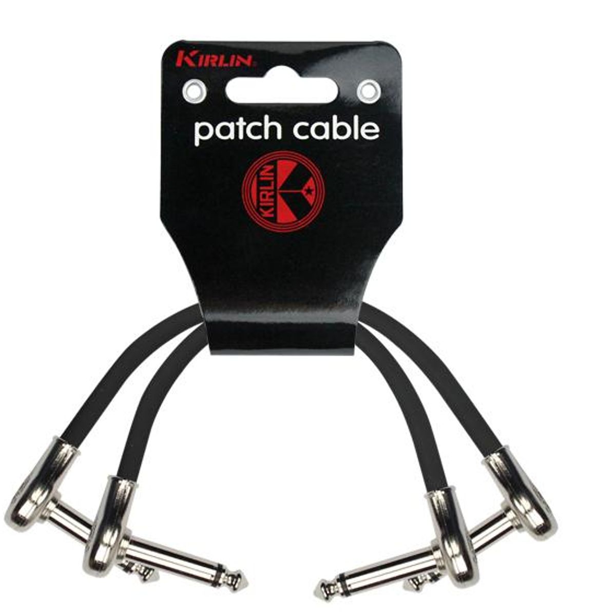 KIRLIN - Pack 2 Patch Cable Pedal 0,3M Ángulo PSK2-243-0,3m Kirlin
