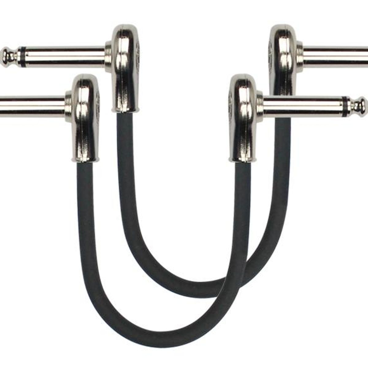 KIRLIN - Pack 2 Patch Cable Pedal 0,3M Ángulo PSK2-243-0,3m Kirlin