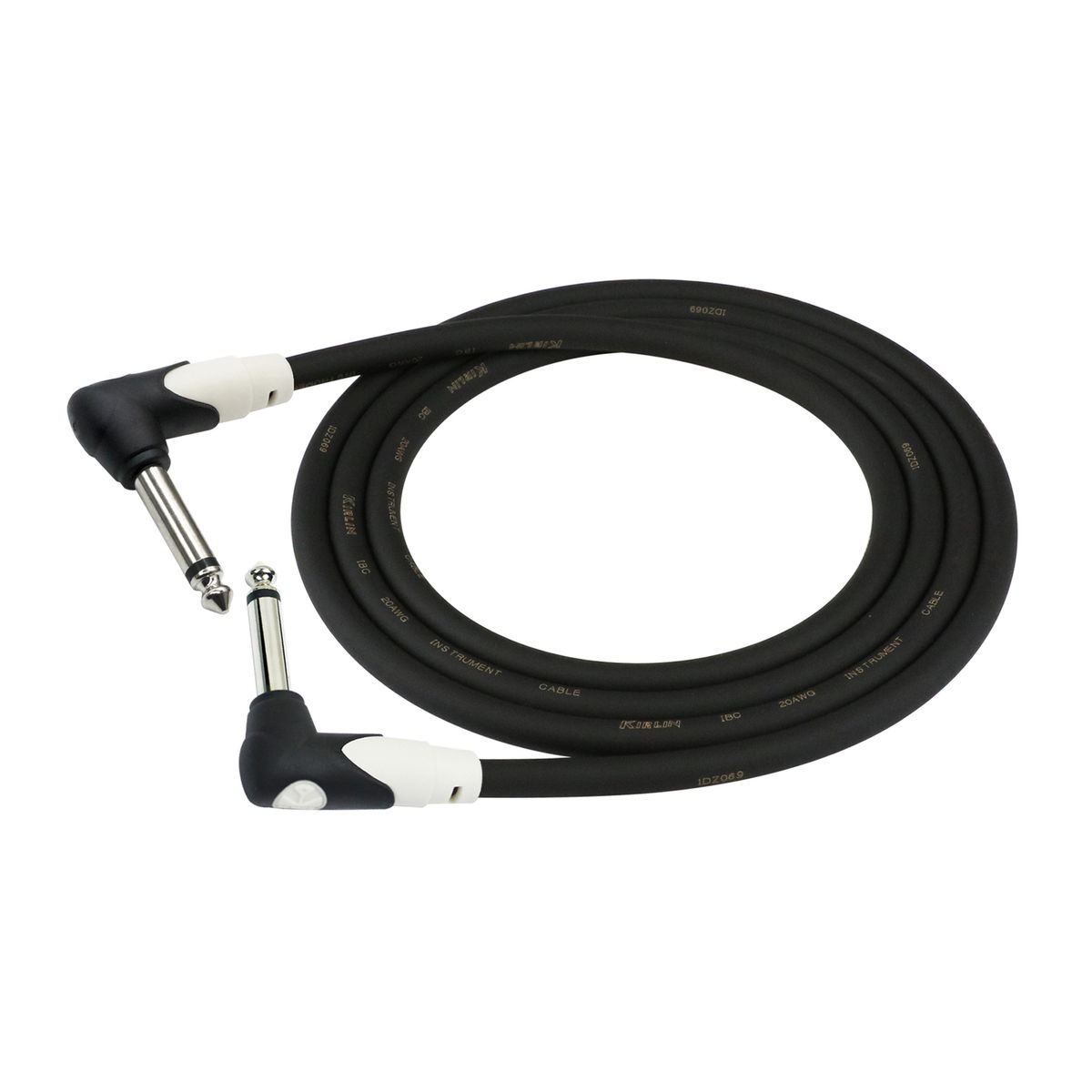 KIRLIN - Cable Instrumento Estandar ángulo 6M Plug Lgi-203-6BK Kirlin