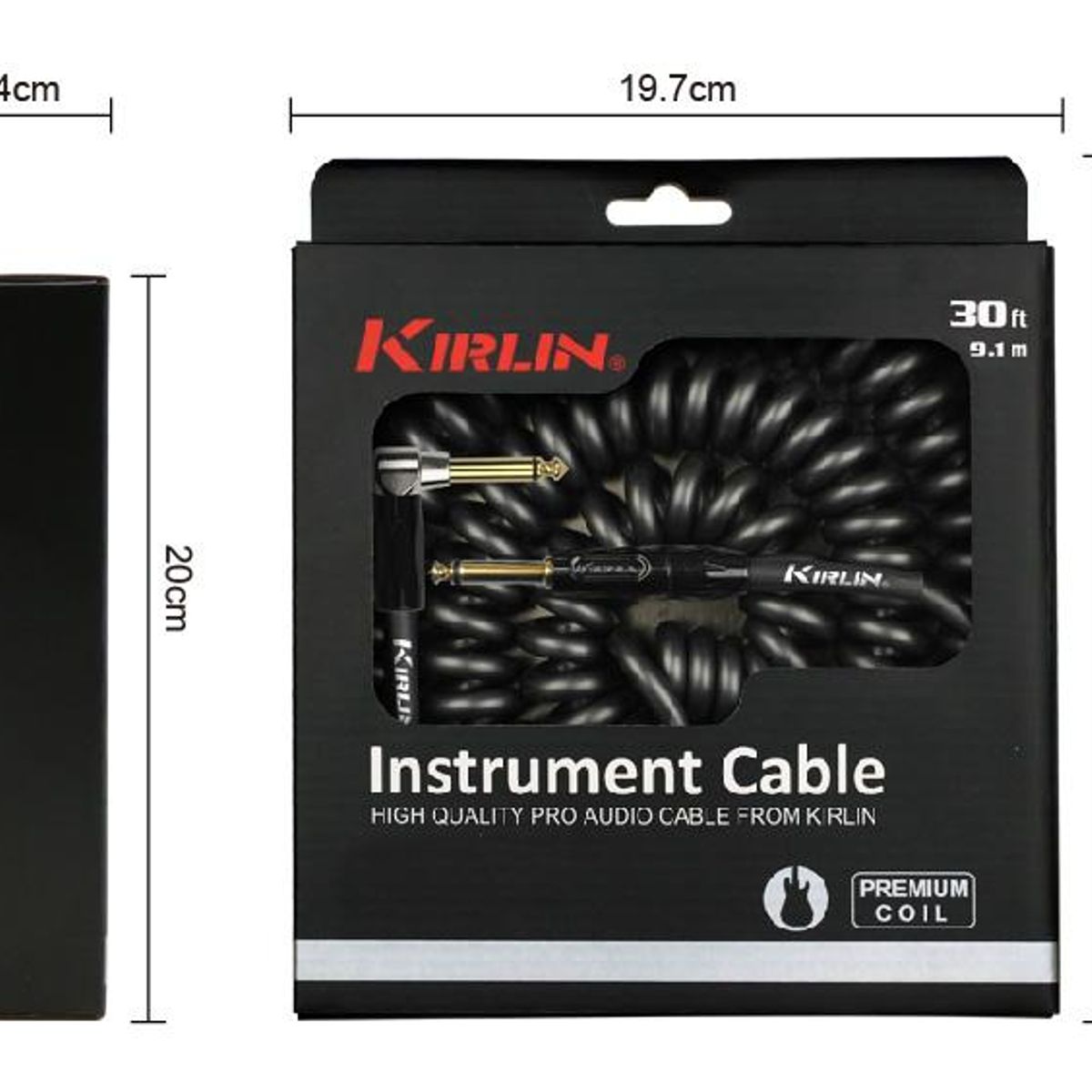 KIRLIN - Cable Instrumento Premium Coil 10M IPK-222BFGL-10-bke Kirlin