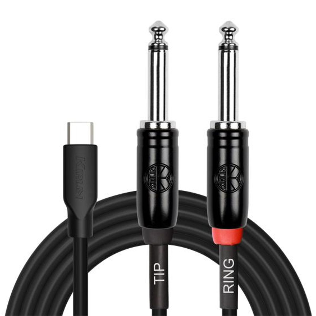 KIRLIN - Cable USB-C a 2 Plug 45748 Mono 3M UY-C-392B-3 Kirlin